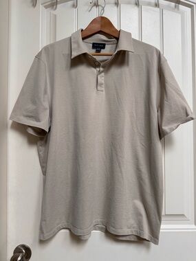 Kit and Ace City Tech Short Sleeve Polo in Light  Beige. Size XL